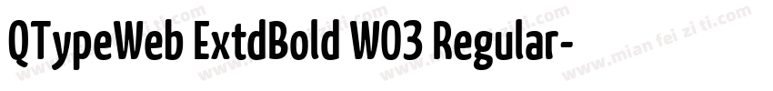 QTypeWeb ExtdBold W03 Regular字体转换